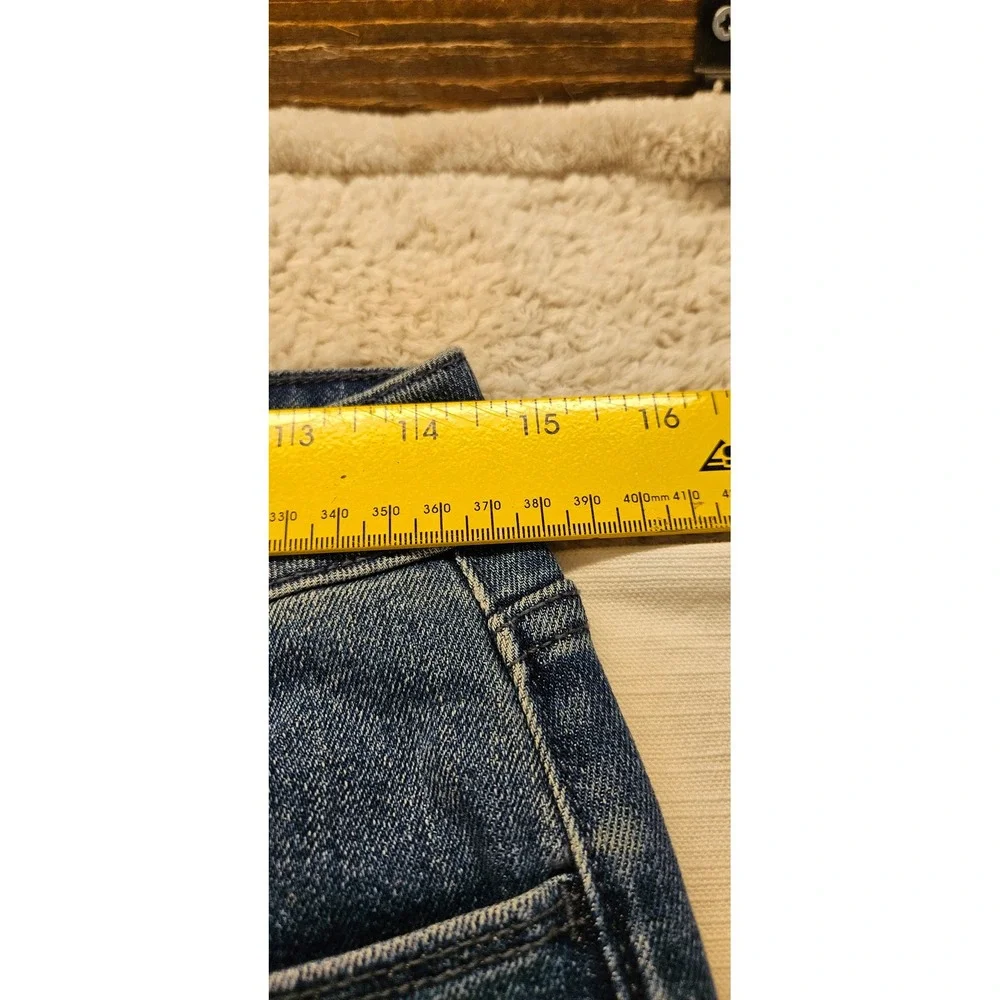Old Navy High-Rise Wow Straight Jeans Womens 8 Long Medium Wash Blue Denim - Picture 4 of 5